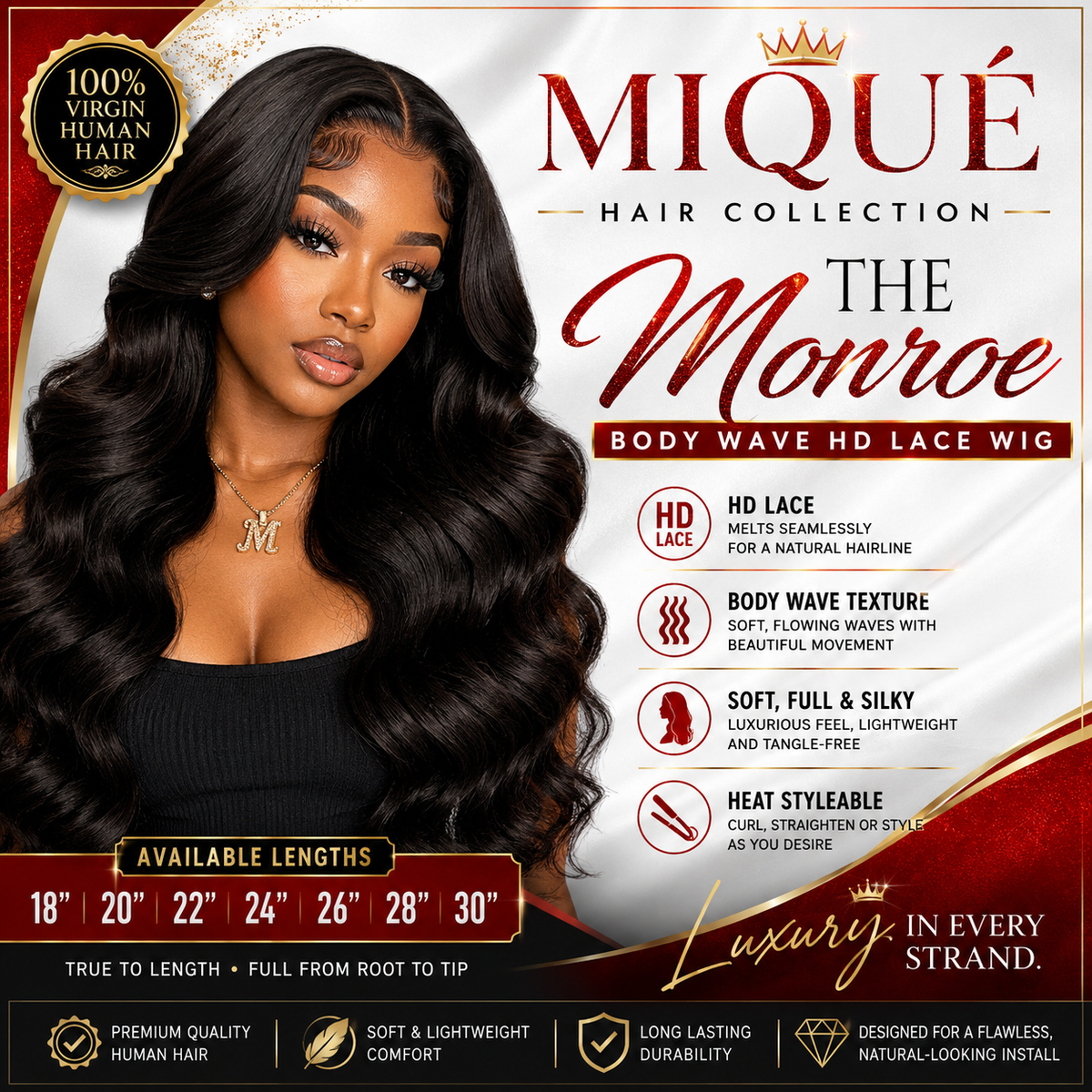 The Monroe — Body Wave HD Lace Wig