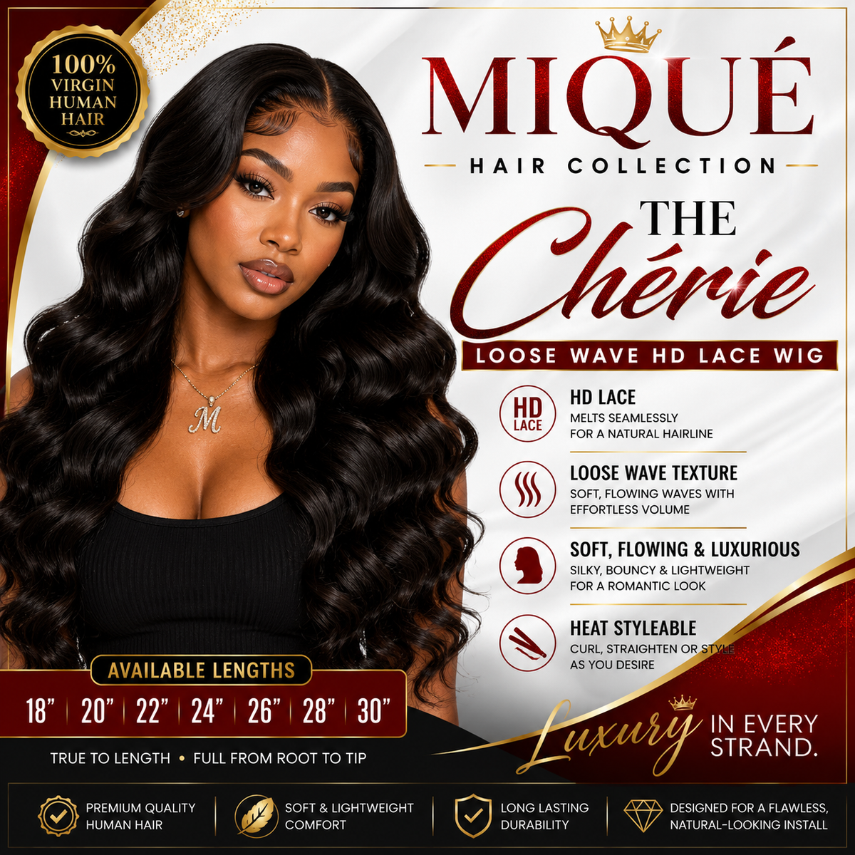 The Chérie — Loose Wave HD Lace Wig